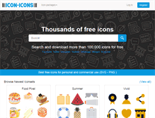 Tablet Screenshot of icon-icons.com